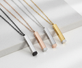 Hidden Message Bar Necklace