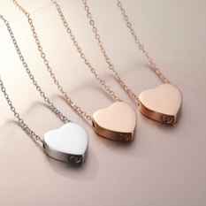 Heart Urn Memorial Necklace
