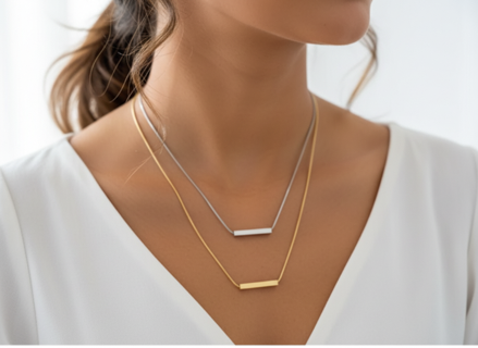 Horizontal Sliding Bar Necklace