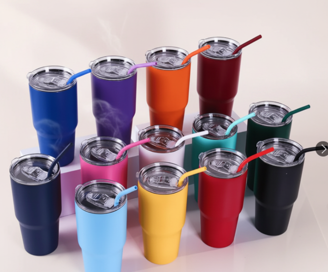 Tumbler, 30oz, Satin Powder Coat Finish